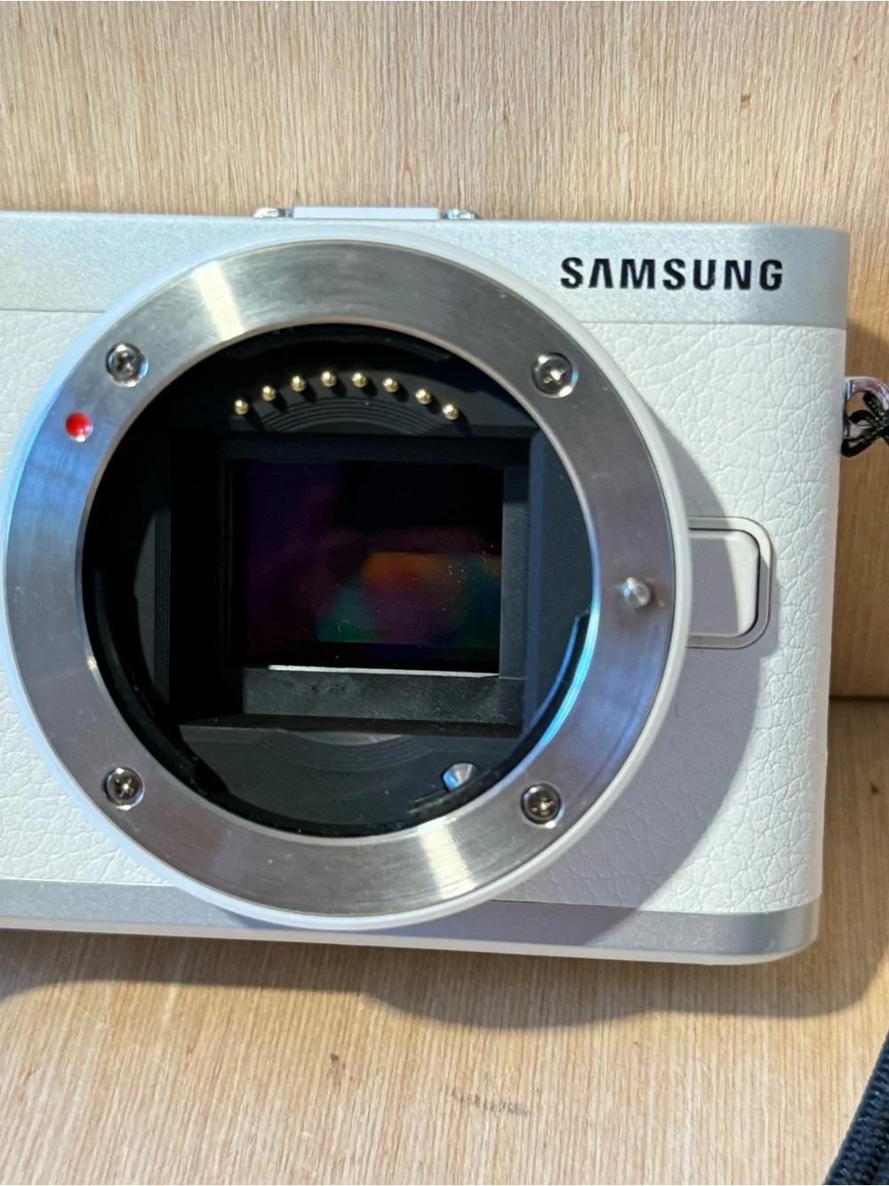 Samsung NX300 Mirrorless Digital Camera White Body Only Tested Working Read Info